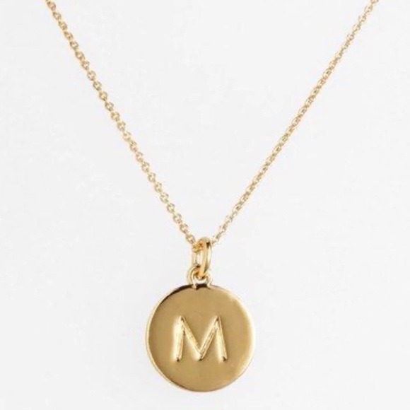 $48 Kate Spade Initial “M” Mini Initial Pendant Necklace gold - Picture 3 of 9